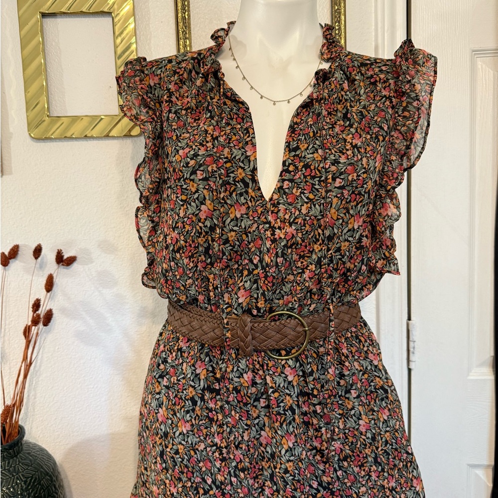 BB Dakota by Steve Madden Floral Ruffle Maxi Dress - Picture 10 of 14